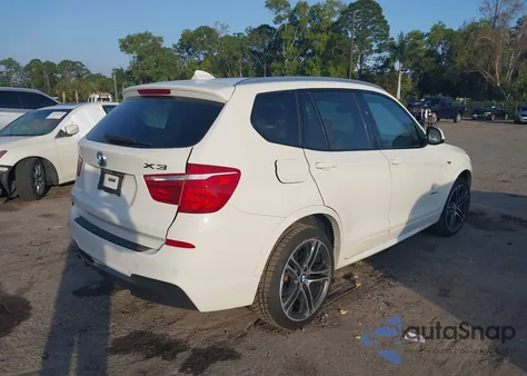 2017 BMW X3 xDrive28I z USA, uszkodzony, nr VIN 5UXWX9C32H0W74760